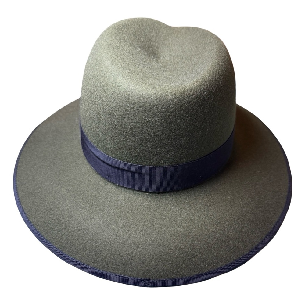 rag & bone Olive Green Wool Wide Brim Hat • Size M • Made in Spain - Picture 4 of 11